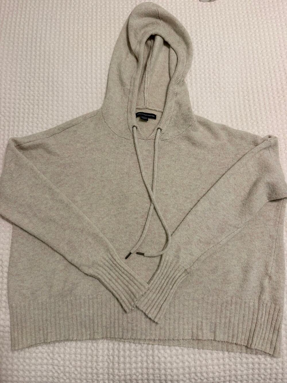 American Eagle Outfitters knit pullover hoodie sweater - XS